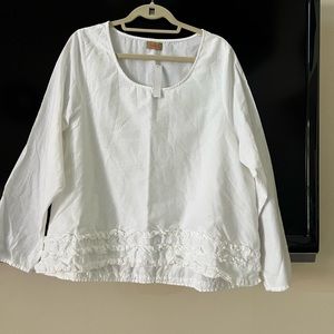 White blouse long sleeve